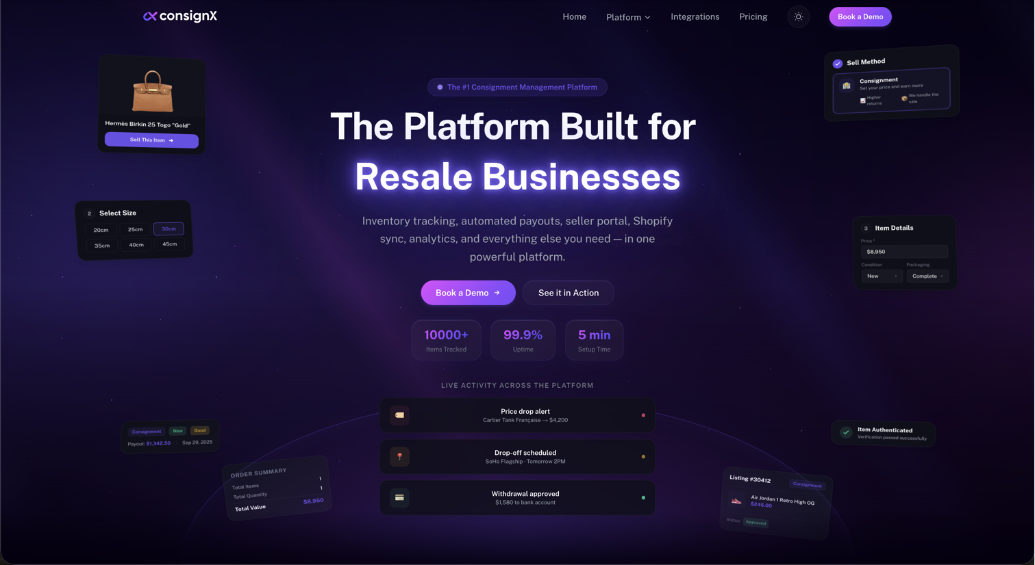 ConsignX — primary screenshot